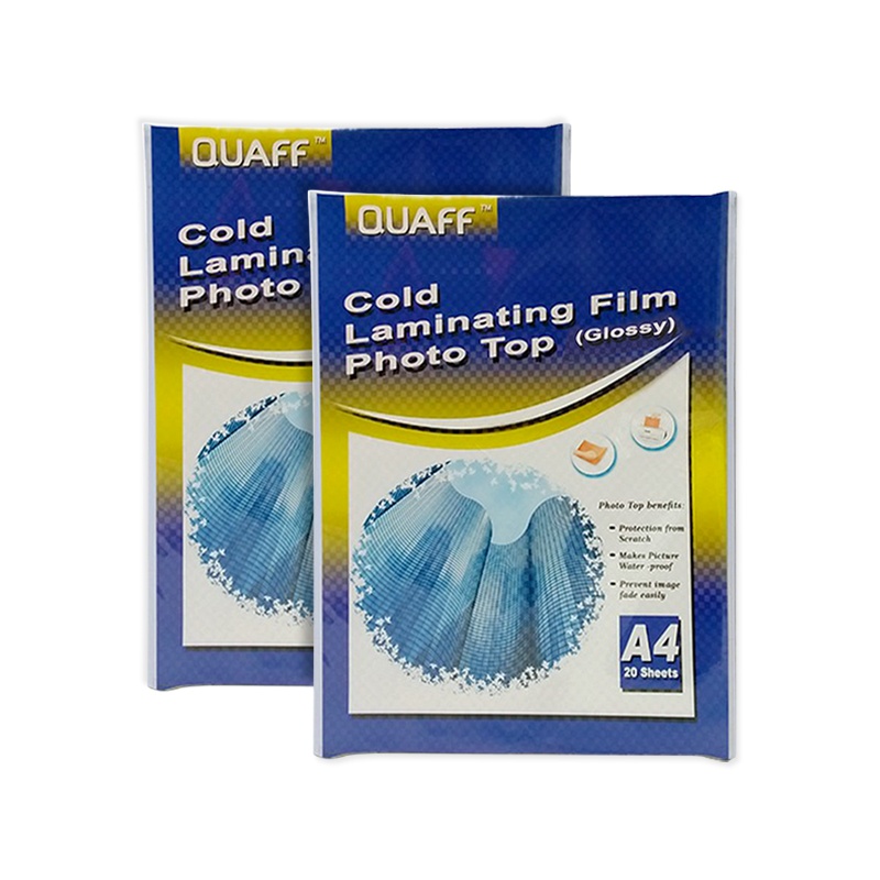 QUAFF COLD LAMINATION FILM PHOTO TOP GLOSSY A4